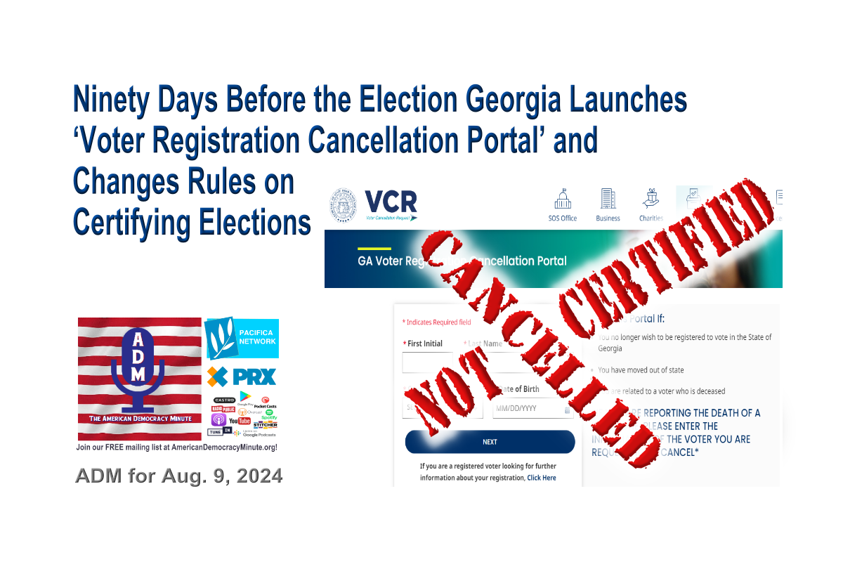 Ninety Days Before the Election Georgia Launches ‘Voter Registration ...