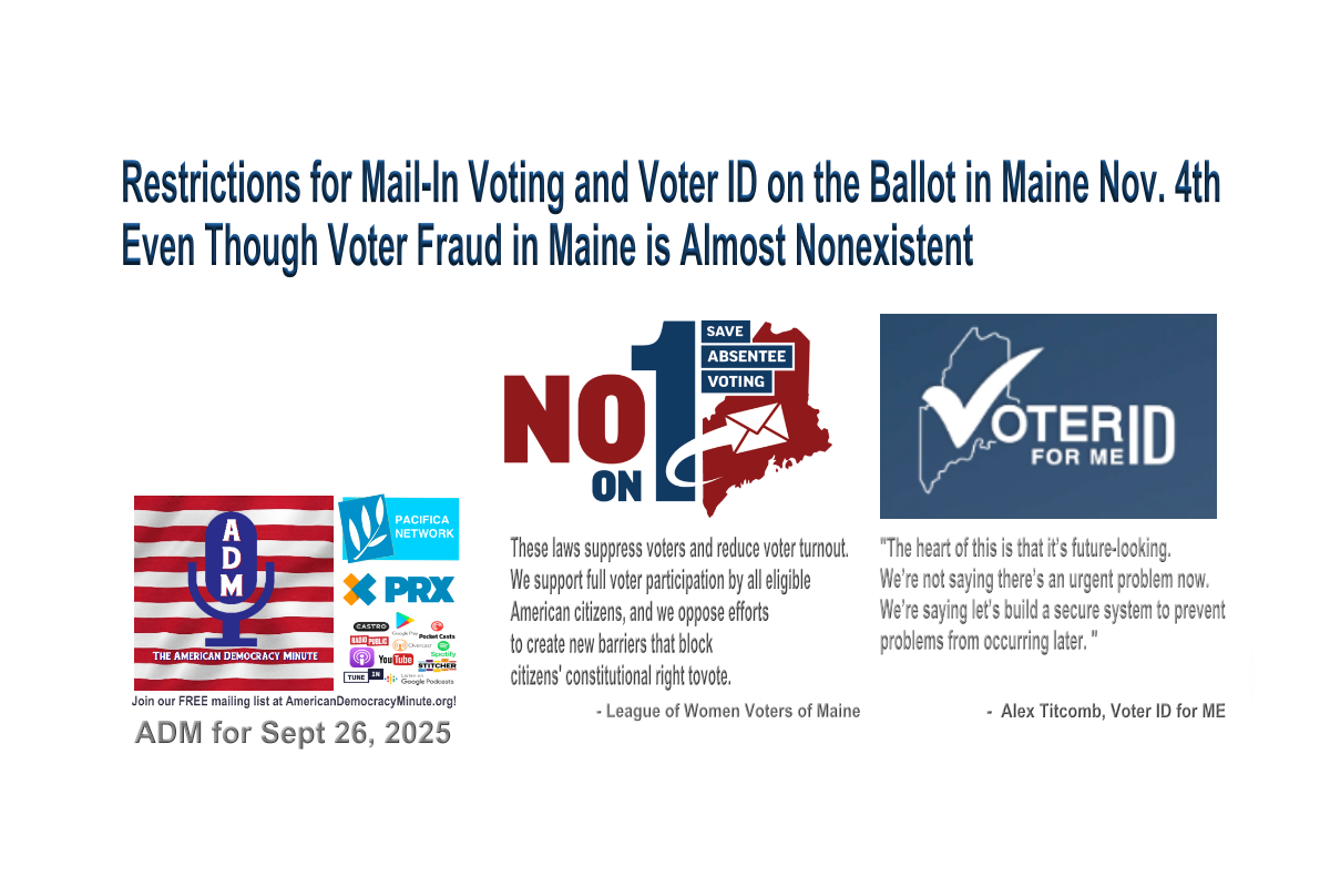 Restrictions for Mail-In Voting and Voter ID on the Ballot in Maine Nov ...
