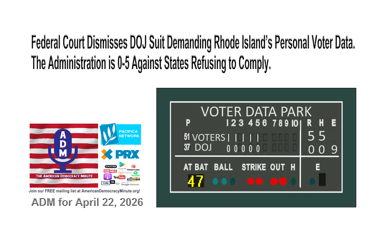 Federal Court Dismisses DOJ Suit Demanding Rhode Island’s Personal ...